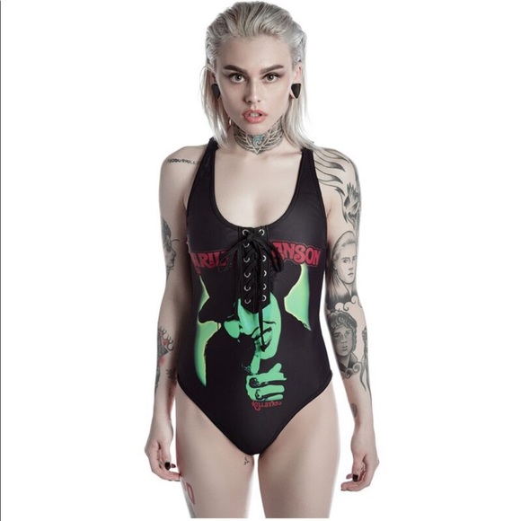 SOLD🖤 bathing suit killstar Marilyn Manson - Picture 2 of 6
